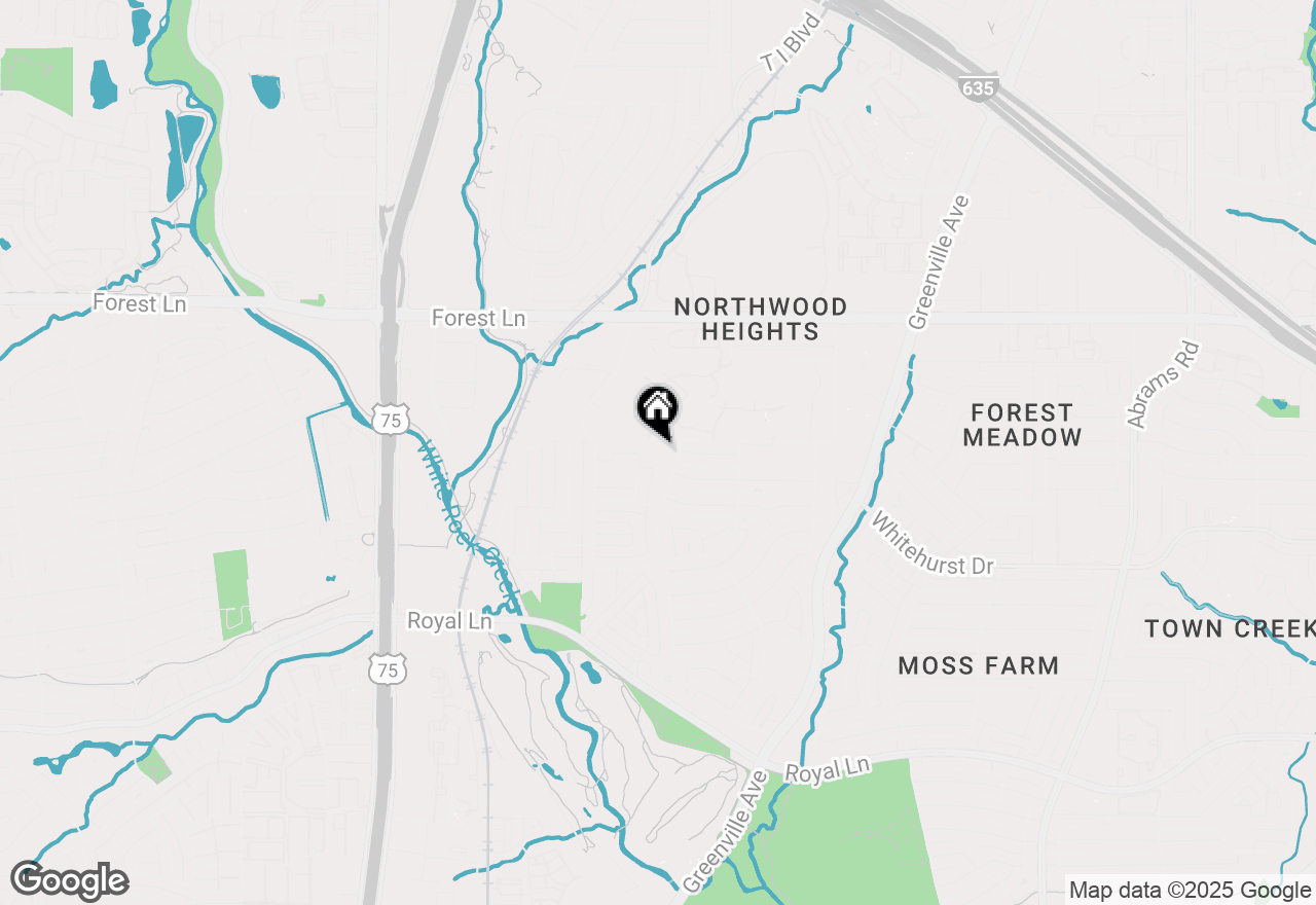 Map of 8568 Stults Road, Dallas, TX 75243