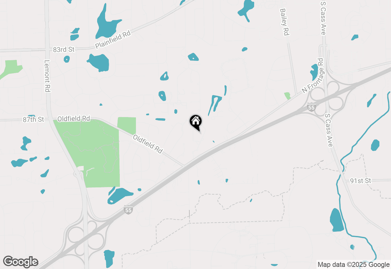 Map of 8743 Kentwood Court, Darien, IL 60561