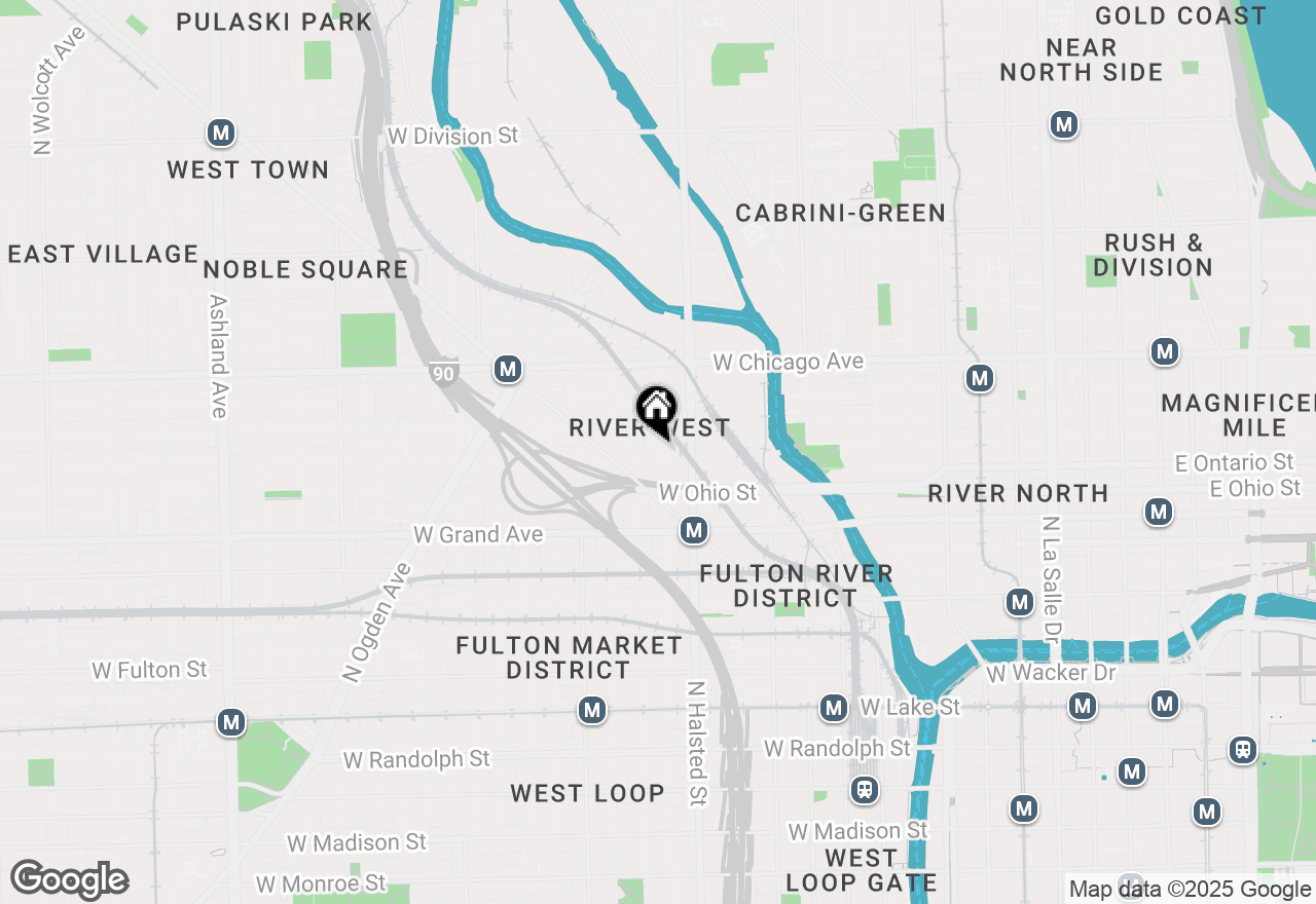 Map of 832 W Erie Street #3W, Chicago, IL 60642