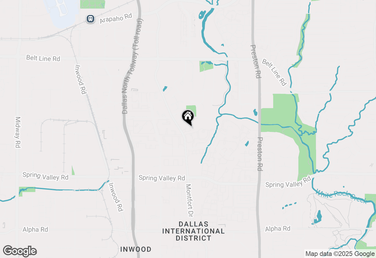 Map of 14400 Montfort Drive #1104, Dallas, TX 75254