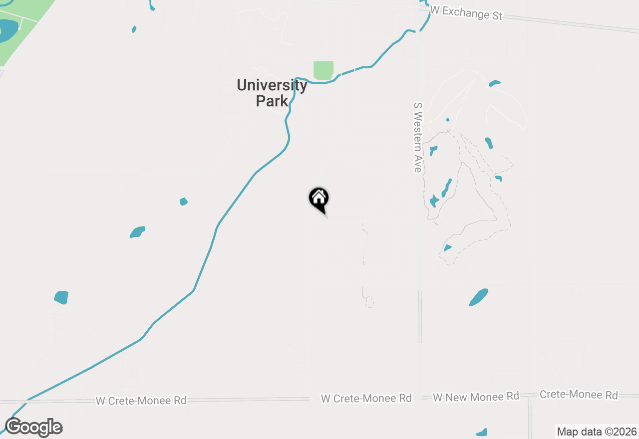 Map of 1116 Amherst Lane, University Park, IL 60484
