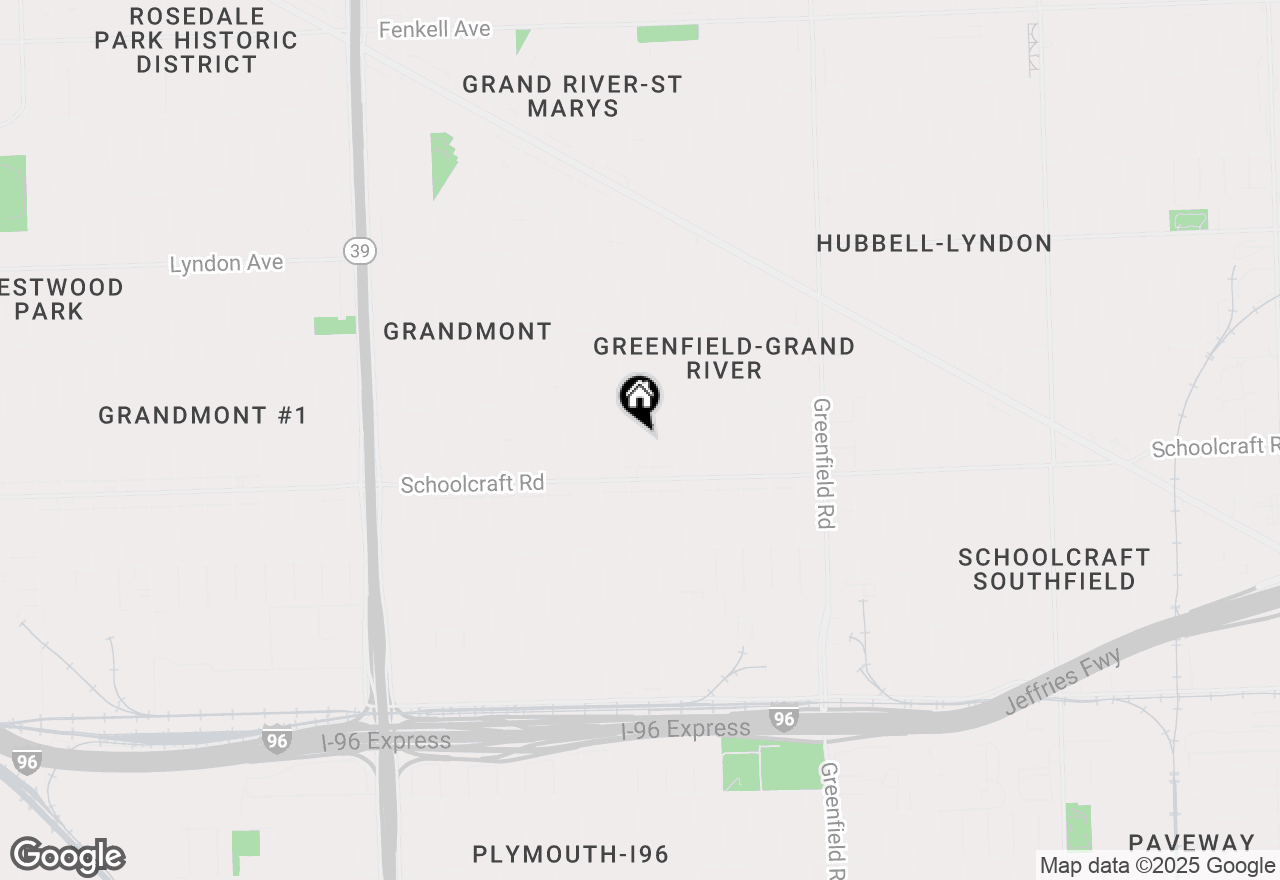 Map of 13985 Saint Marys Street, Detroit, MI 48227