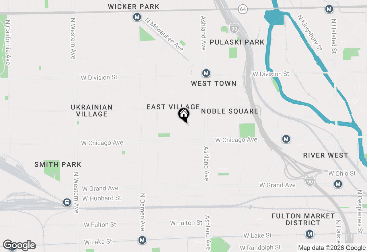 Map of 857 N Hermitage Avenue #2, Chicago, IL 60622
