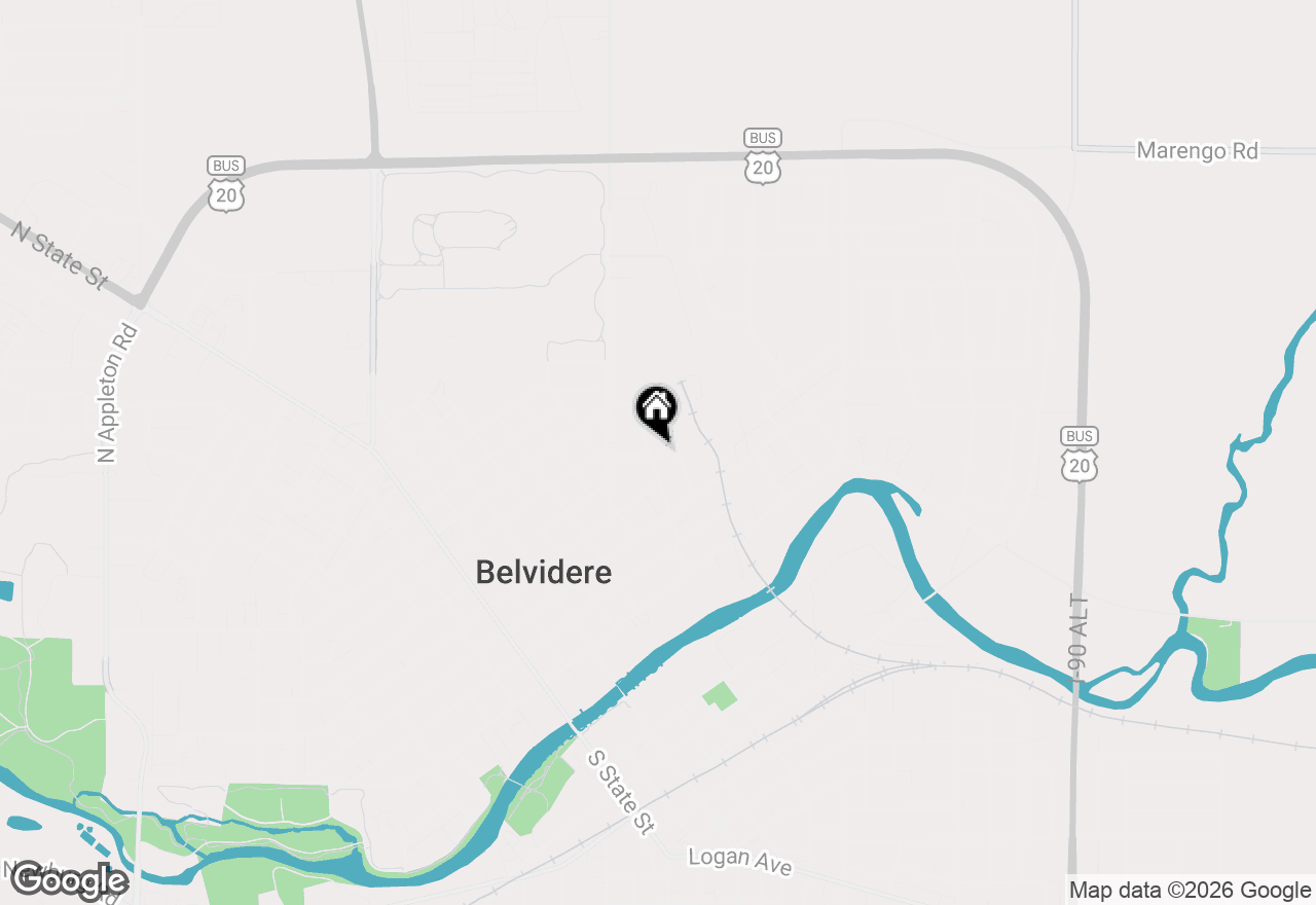 Map of 603 Gardner Street, Belvidere, IL 61008
