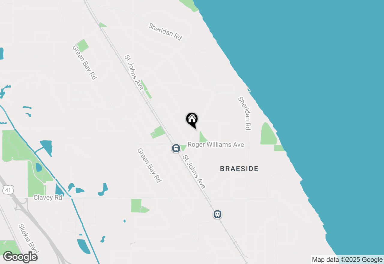 Map of 794 Dean Avenue, Highland Park, IL 60035