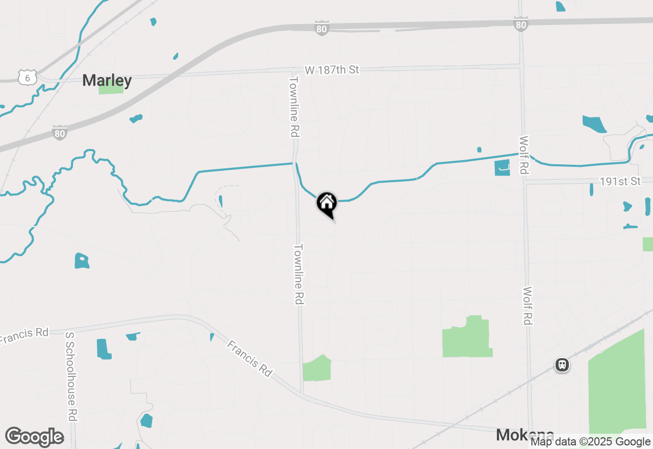 Map of 11901 Ginger Creek Lane, Mokena, IL 60448