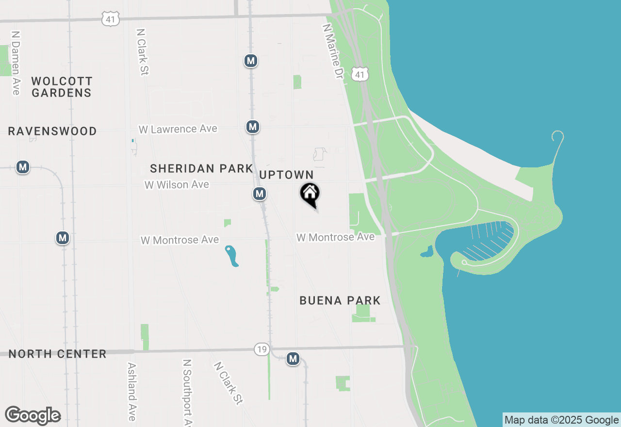 Map of 921 W Sunnyside Avenue #3N, Chicago, IL 60640