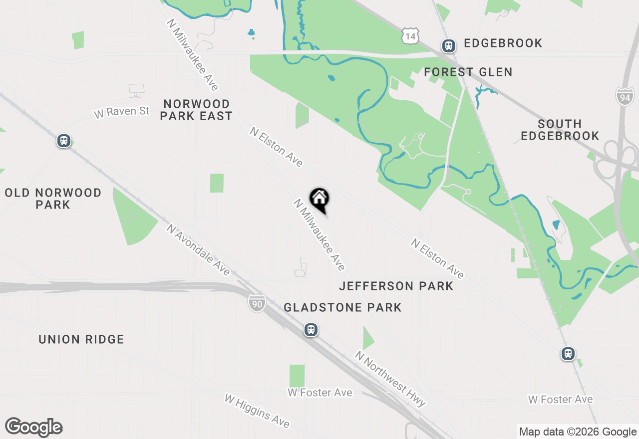 Map of 5802 N Mason Avenue #2W, Chicago, IL 60646