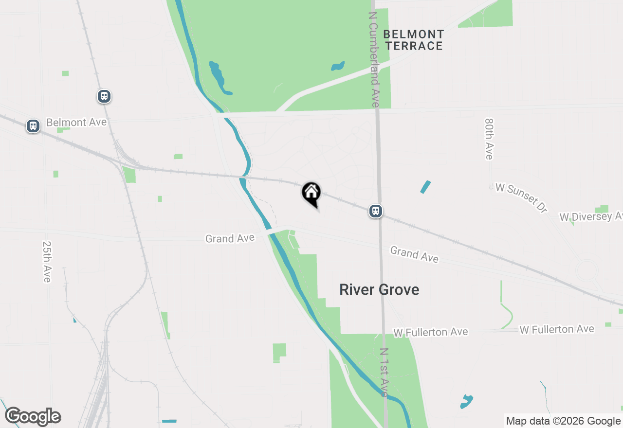 Map of 8640 Center Street, River Grove, IL 60171