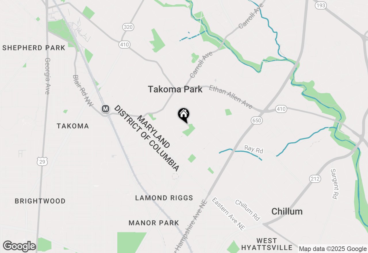 Map of 117 Elm Avenue, Takoma Park, MD 20912