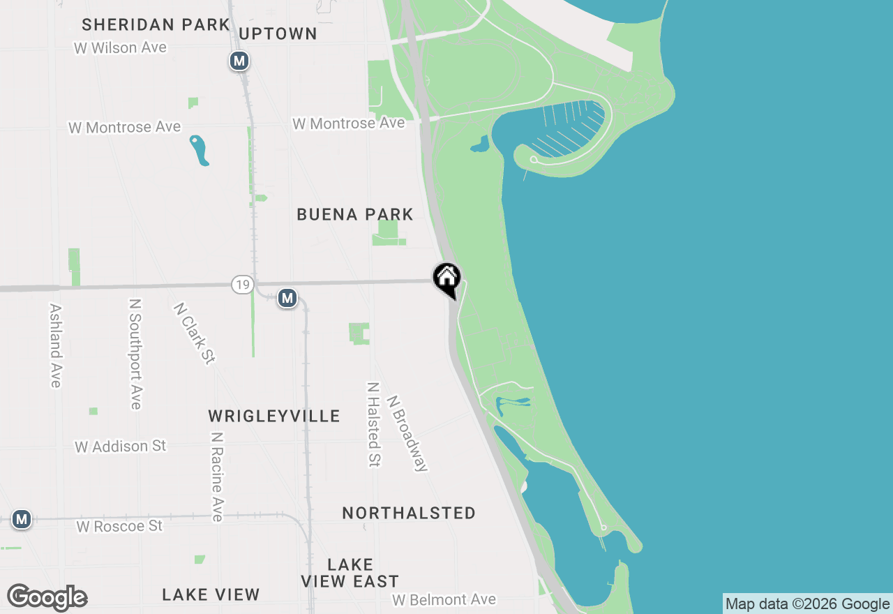 Map of 3920 N Lake Shore Drive #8S, Chicago, IL 60613