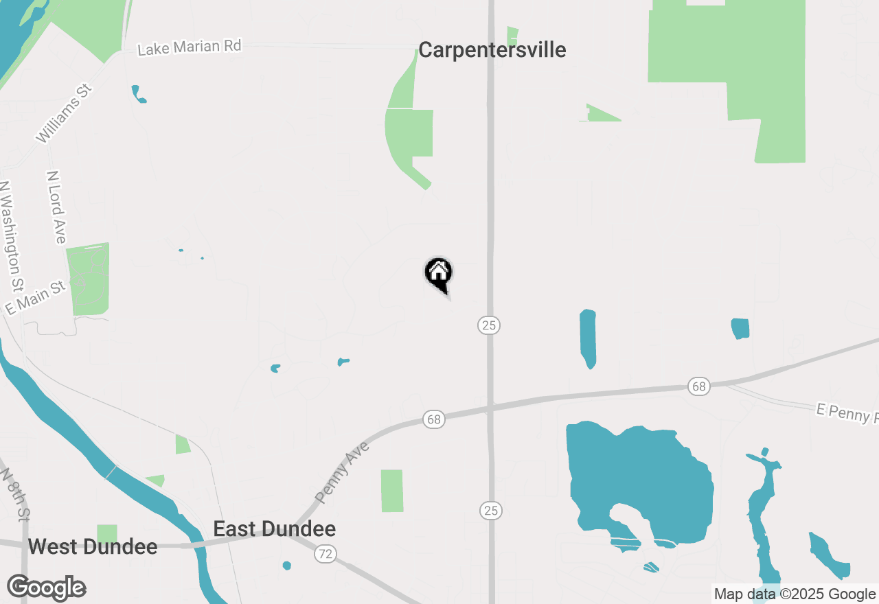 Map of 1415 Plainview Road, Carpentersville, IL 60110