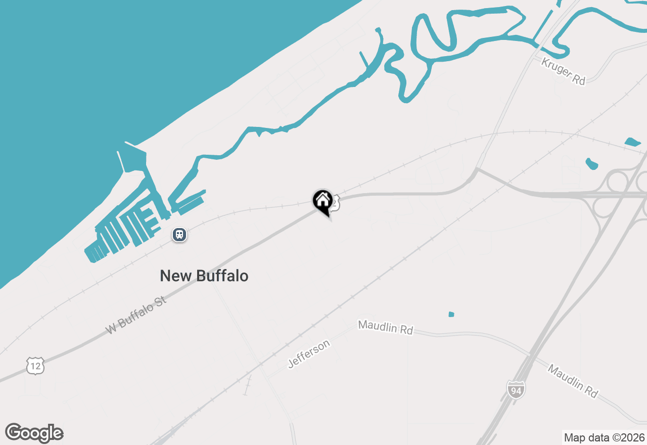 Map of 28 S Franklin Street, New Buffalo, MI 49117