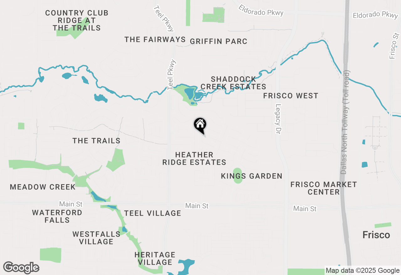 Map of 9816 Buckhorn Drive, Frisco, TX 75033