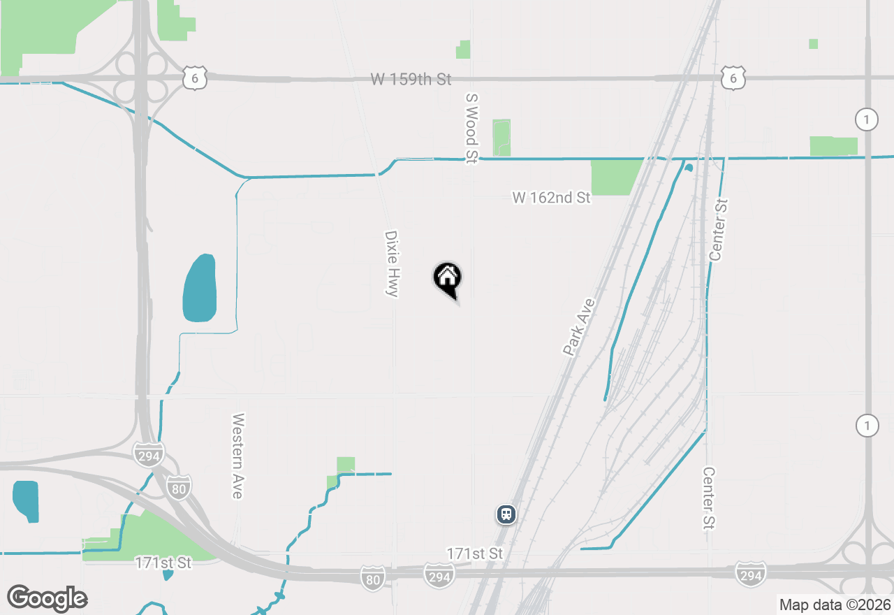 Map of 16450 Honore Avenue, Markham, IL 60428