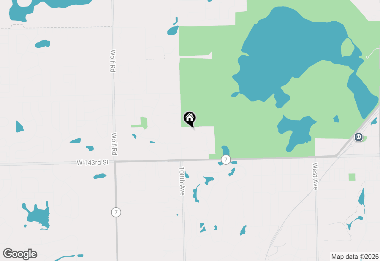 Map of 14137 S 108th Ave
