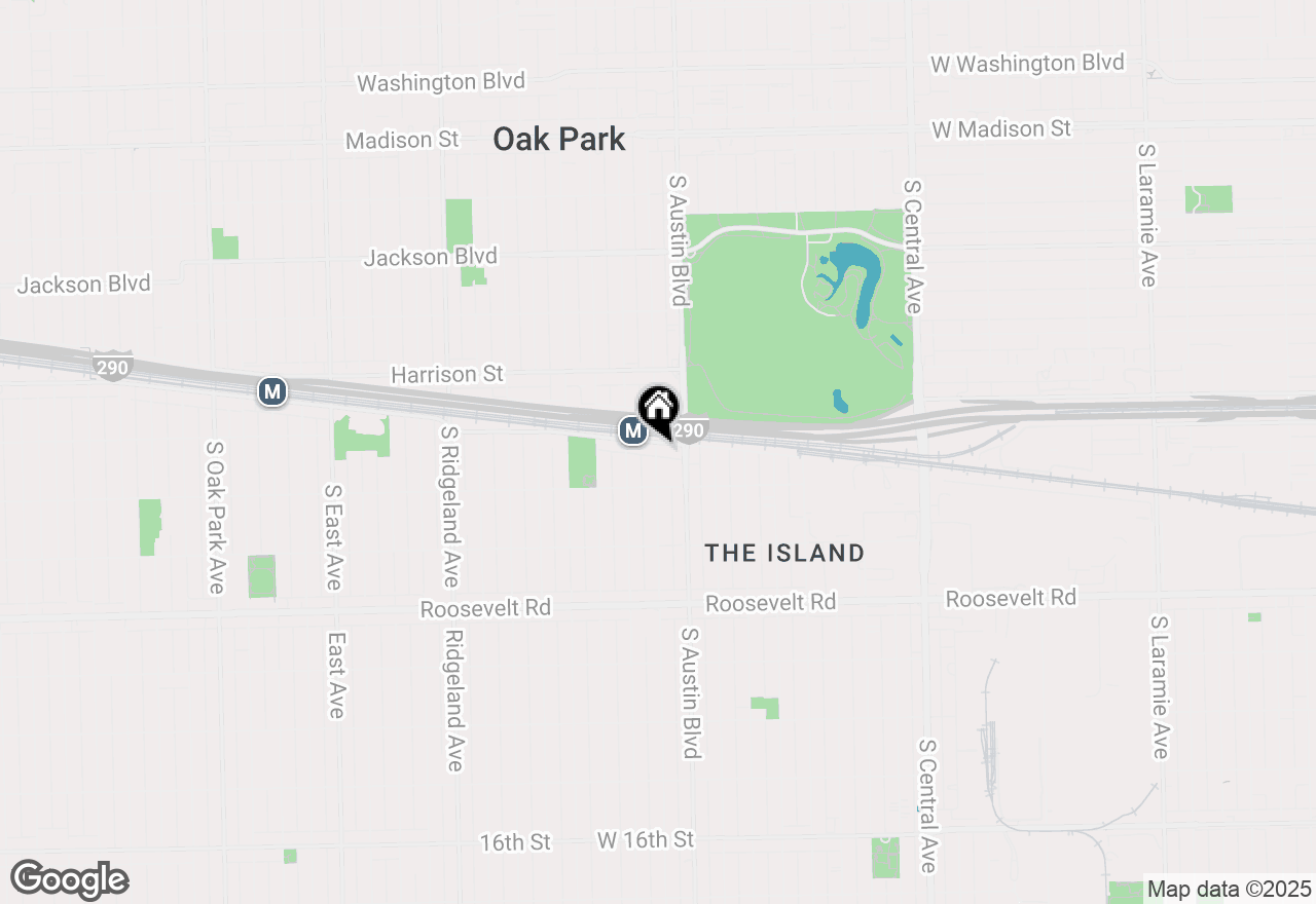 Map of 1014-1016 S Humphrey Avenue, Oak Park, IL 60304