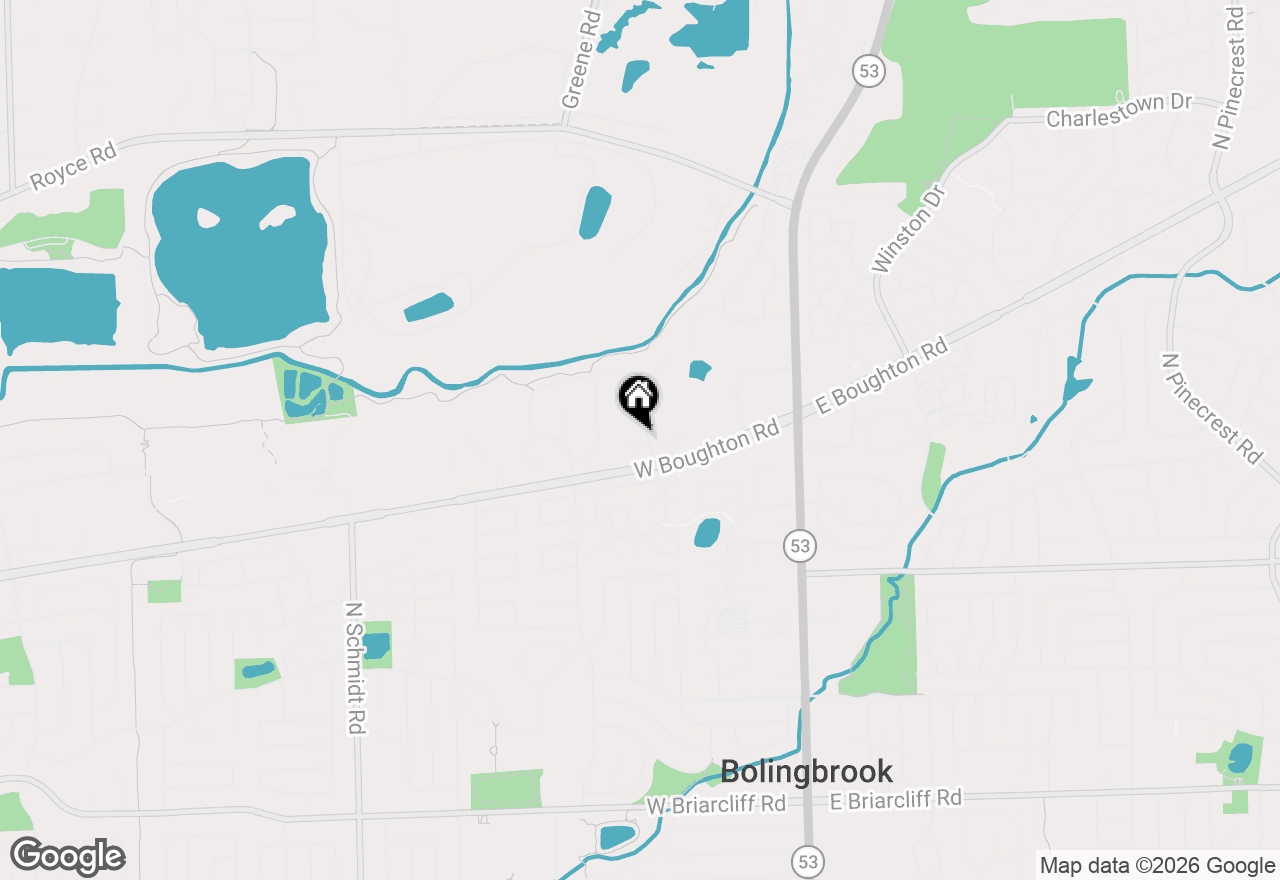 Map of 1 Genesee Court, Bolingbrook, IL 60440