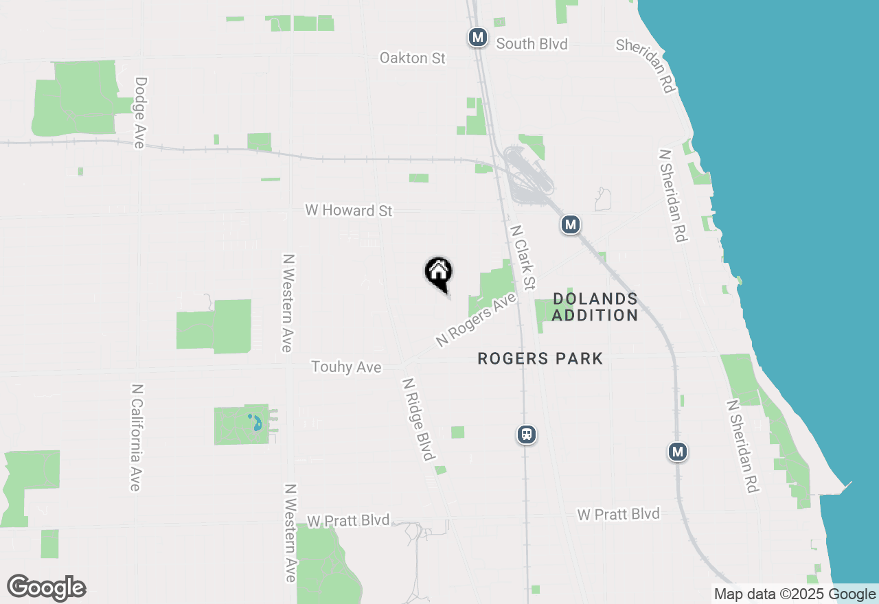 Map of 2004 W Jarvis Avenue #3, Chicago, IL 60645