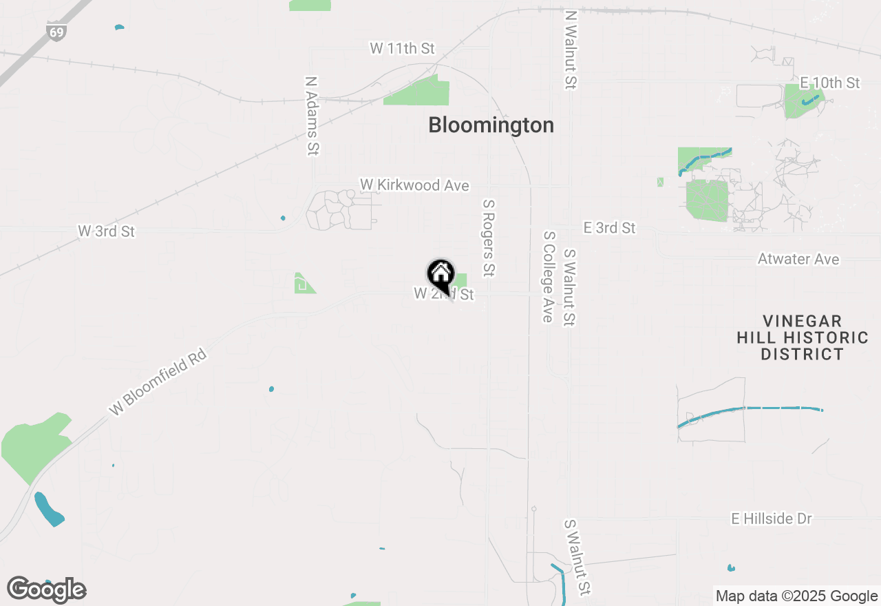 Map of 719 W 2nd Street, Bloomington, IN 47401