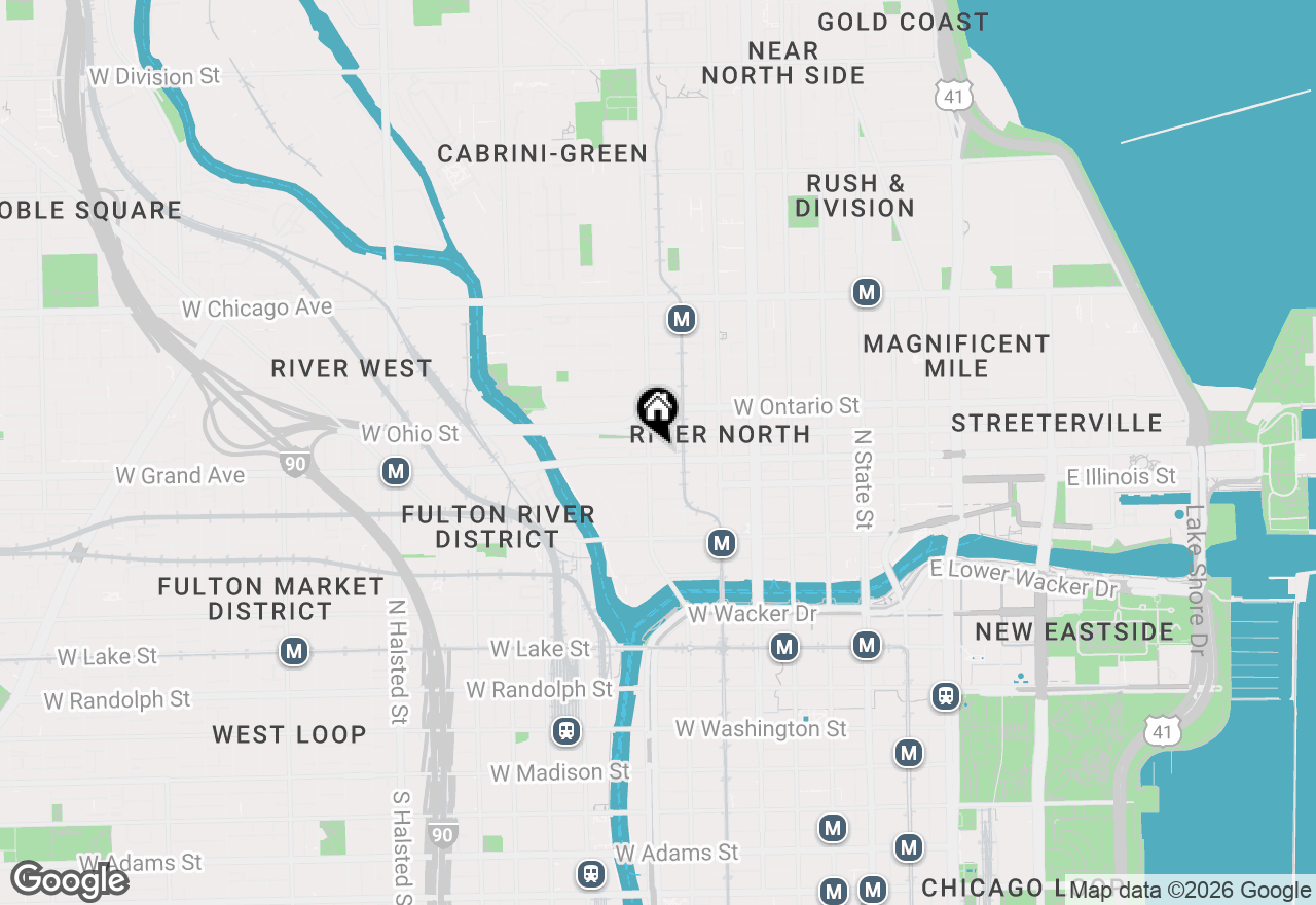 Map of 330 W Grand Avenue #1403, Chicago, IL 60654