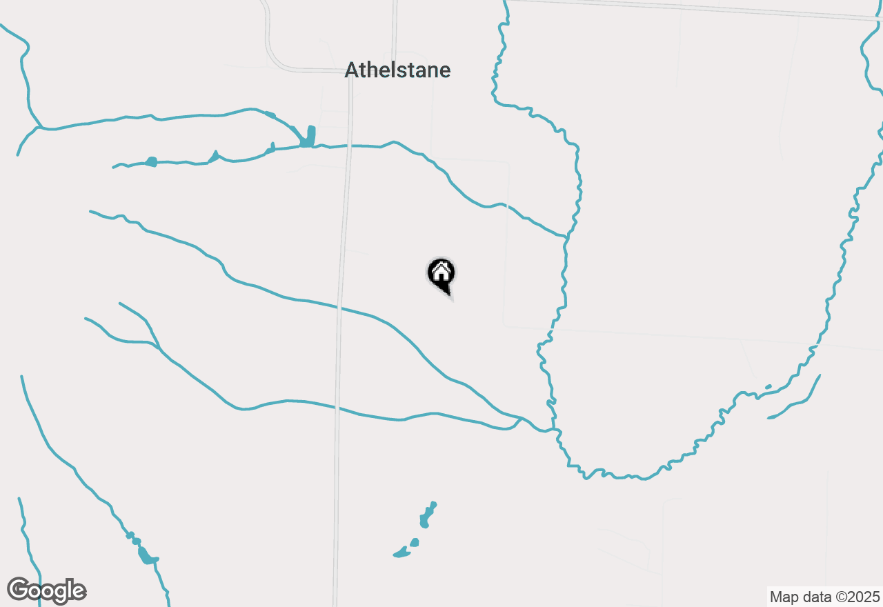 Map of W9923 Davis Rd, Athelstane, WI 54104