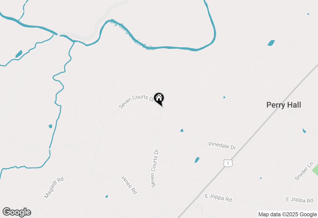 Map of 9410 Seven Courts Drive, Nottingham, MD 21236
