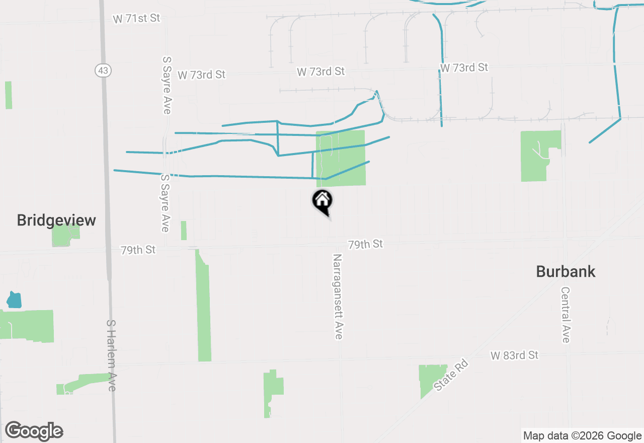 Map of 7820 Nagle Avenue, Burbank, IL 60459