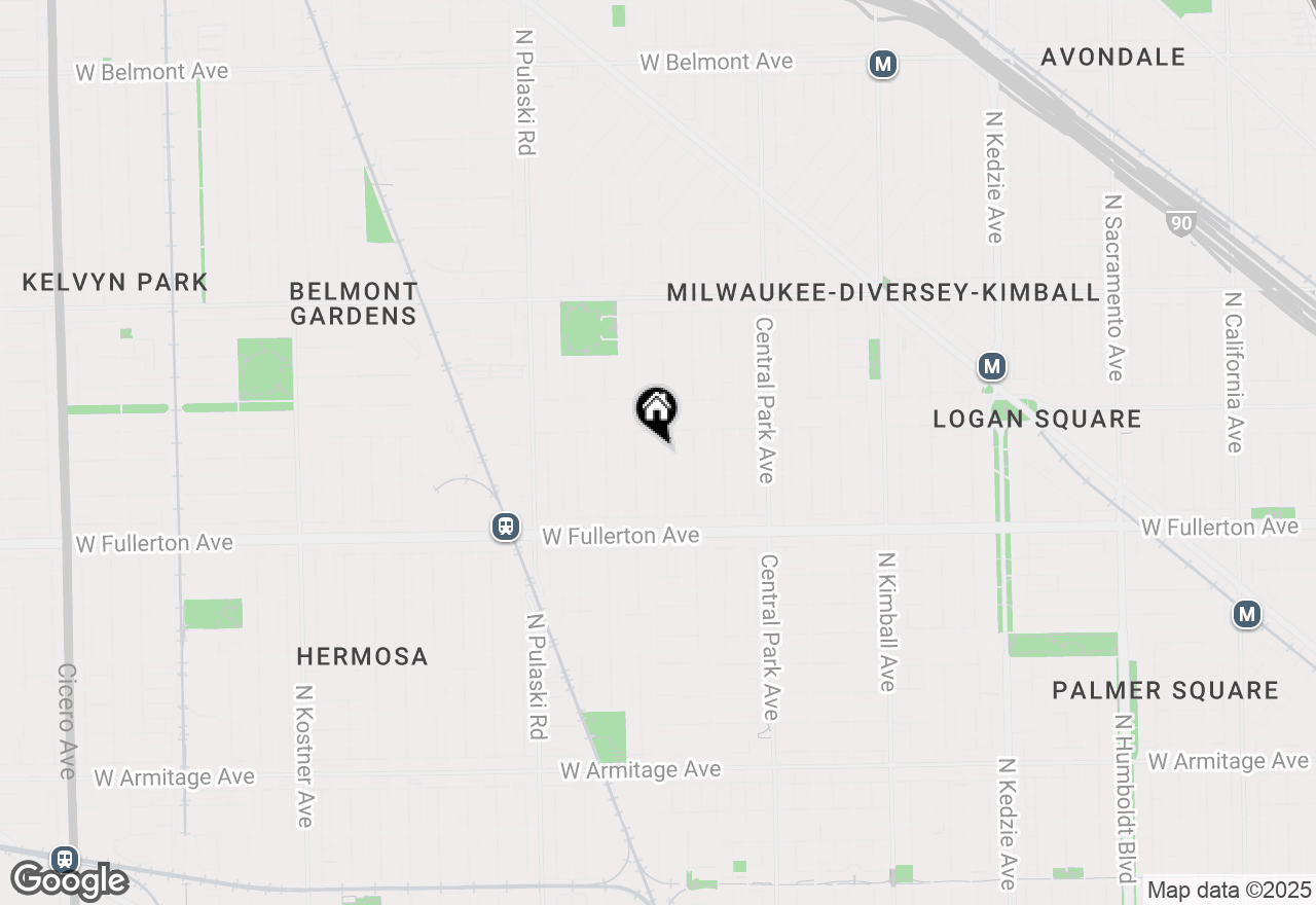 Map of 2519 N Hamlin Avenue, Chicago, IL 60647