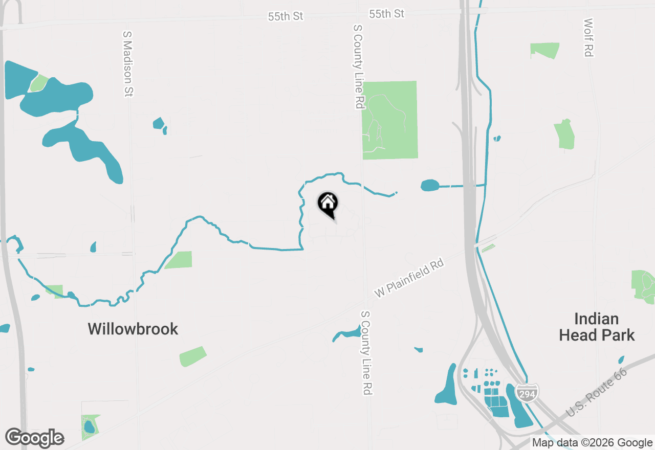 Map of 1003 Burr Ridge Club Drive, Burr Ridge, IL 60527