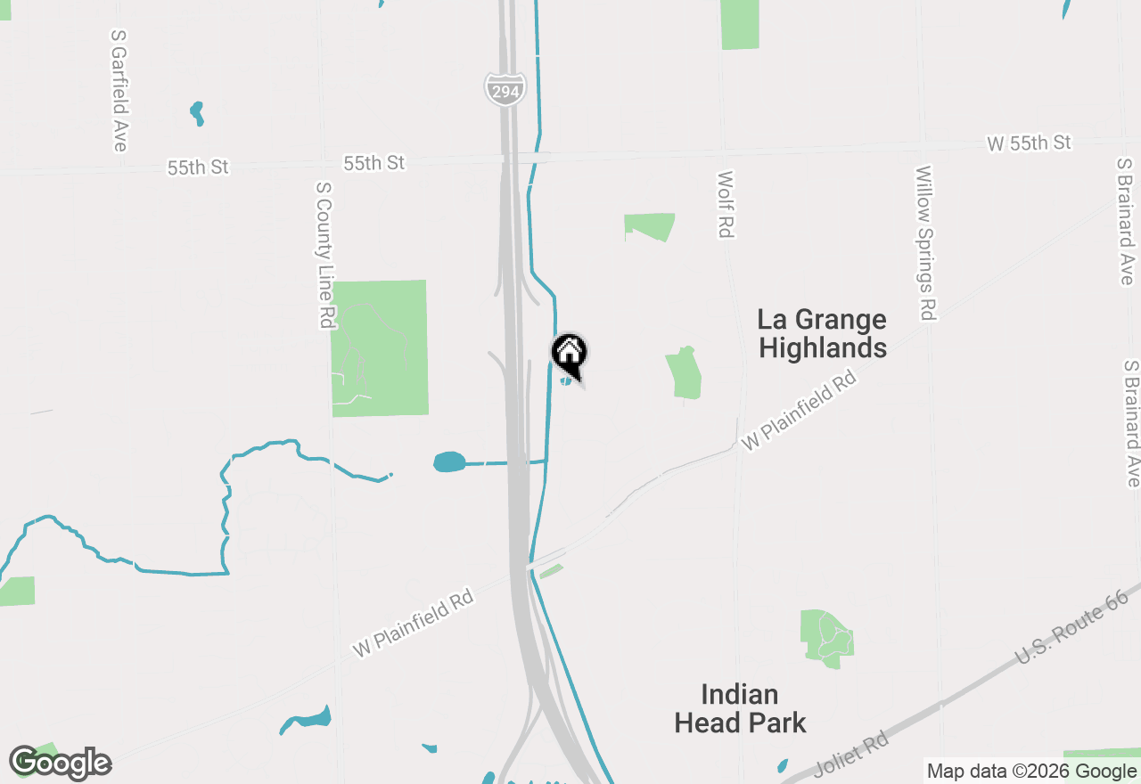 Map of 5909 Flagg Creek Lane, Western Springs, IL 60558
