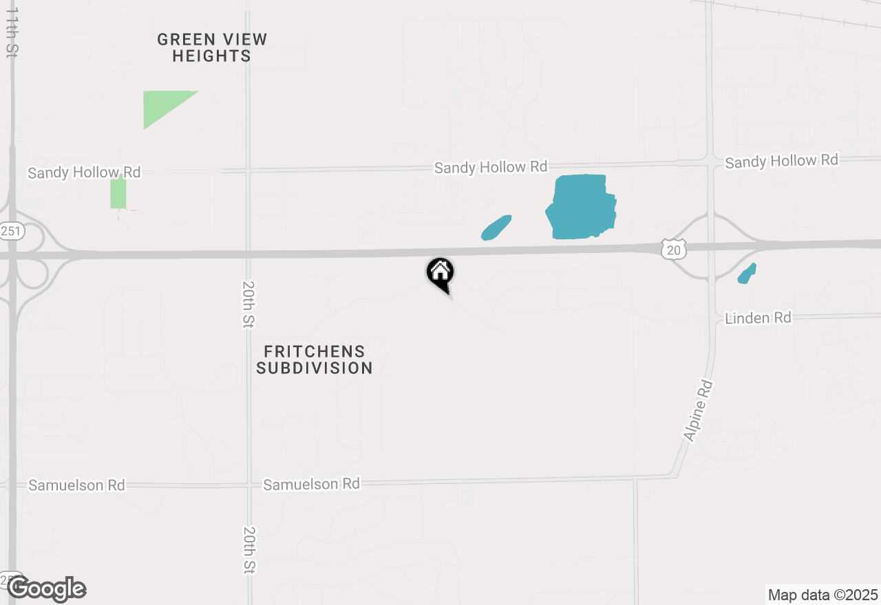 Map of 4602 Greenchester Place, Rockford, IL 61109