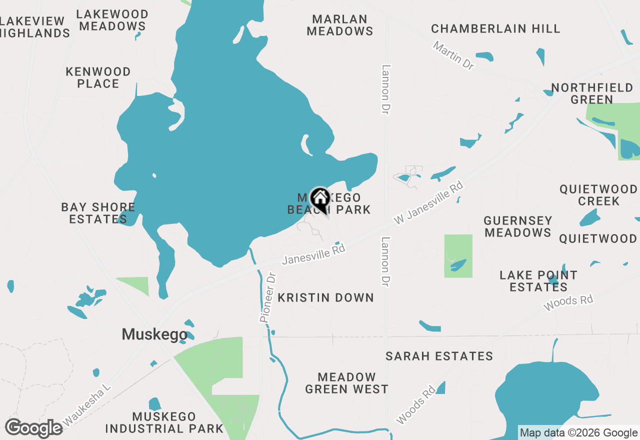 Map of W177S7495 Harbor Cir, Muskego, WI 53150