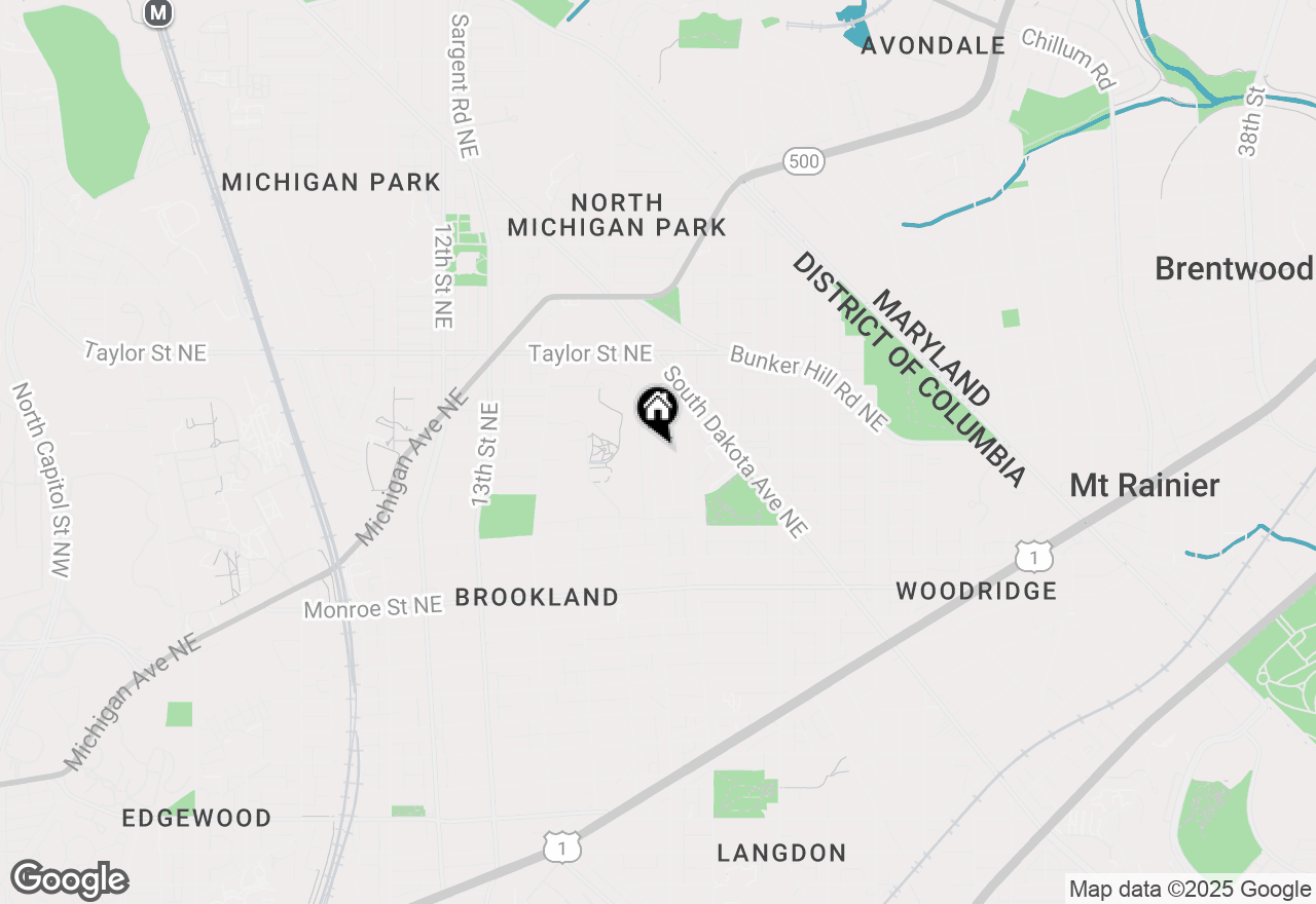 Map of 3909 17th Street Ne, Washington, DC 20018