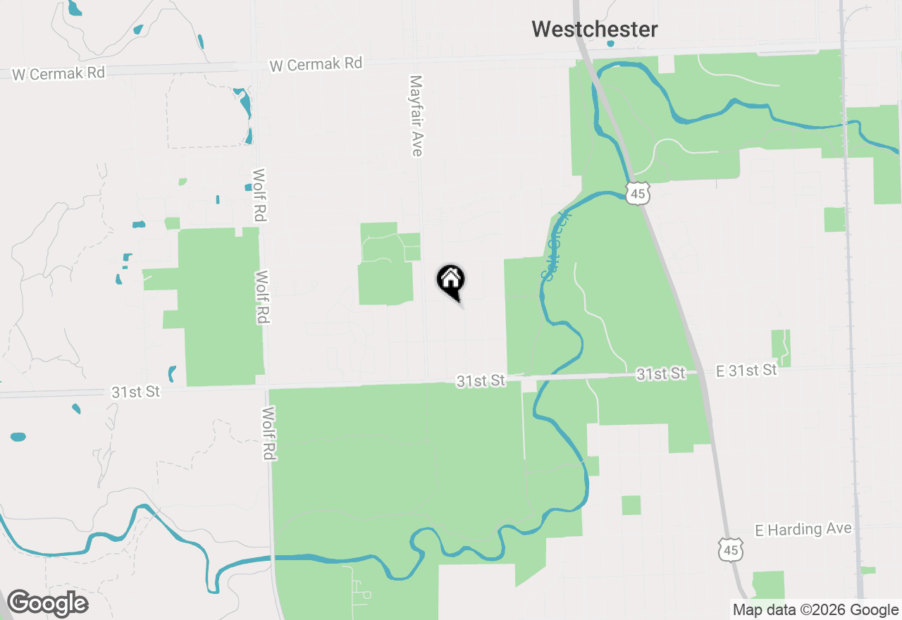 Map of 2913 Kensington Avenue, Westchester, IL 60154