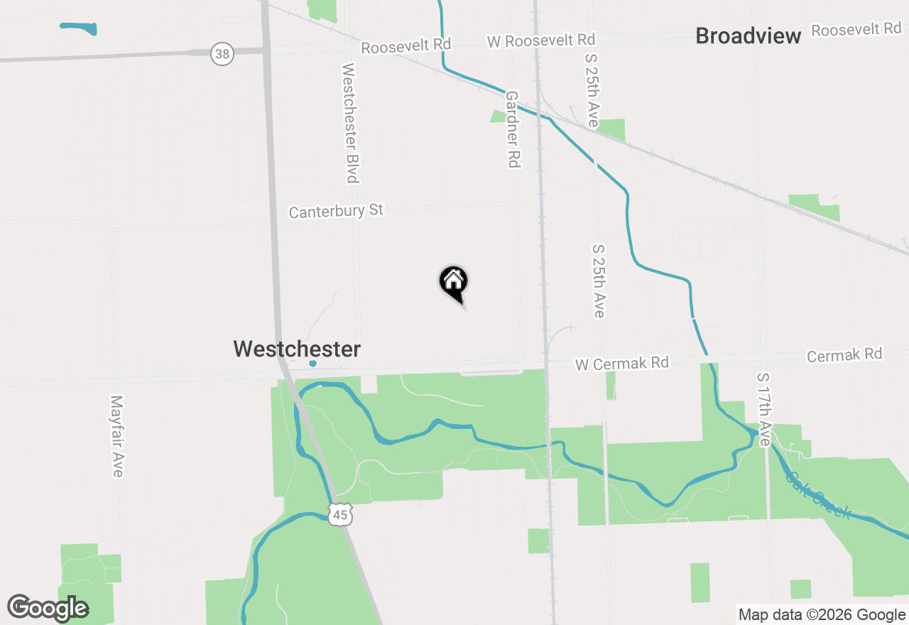 Map of 1934 Norfolk Avenue, Westchester, IL 60154
