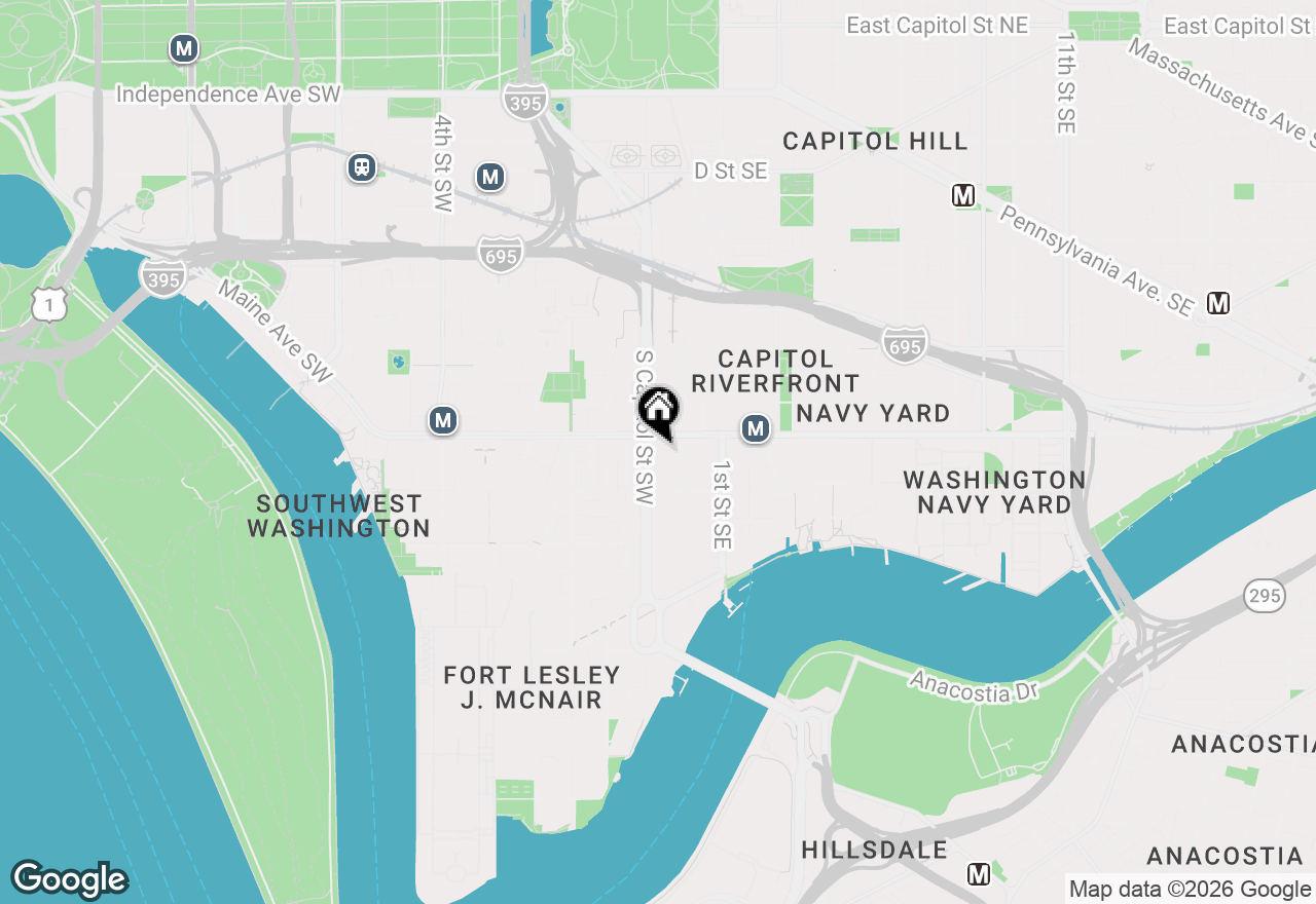 Map of 1211 Van Street Se #618, Washington, DC 20003