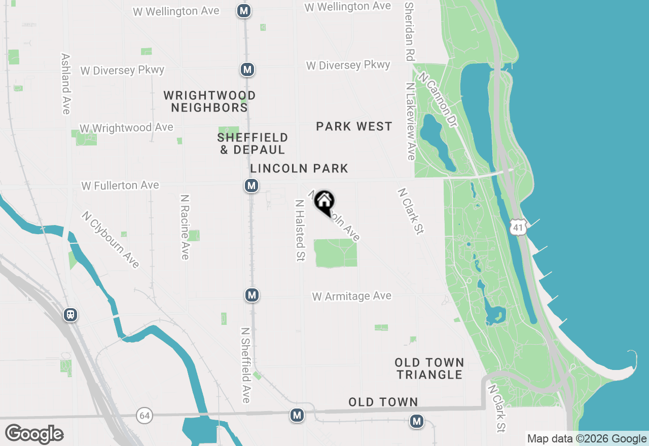 Map of 2230 N Orchard Street #406, Chicago, IL 60614