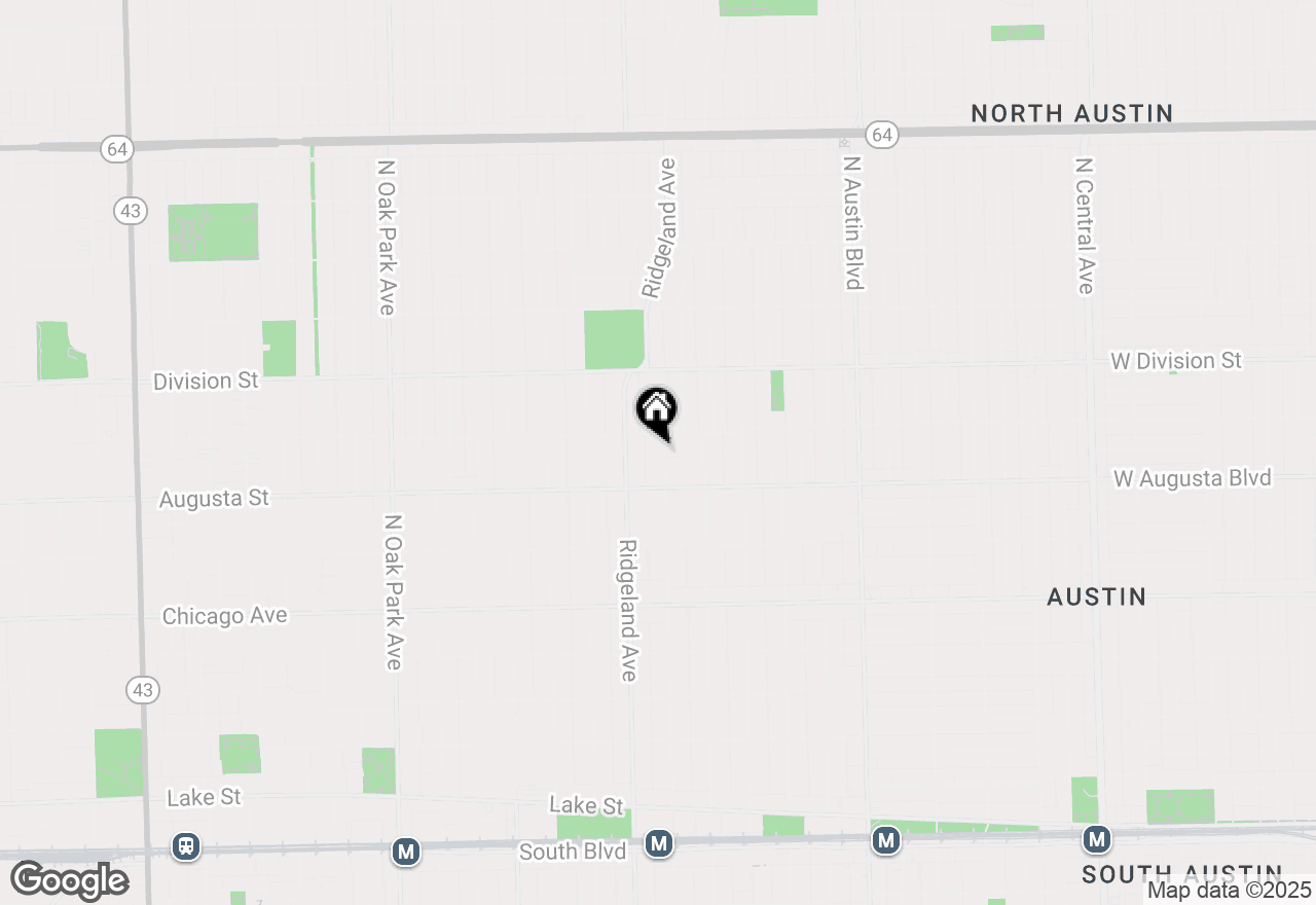 Map of 729 N Cuyler Avenue, Oak Park, IL 60302