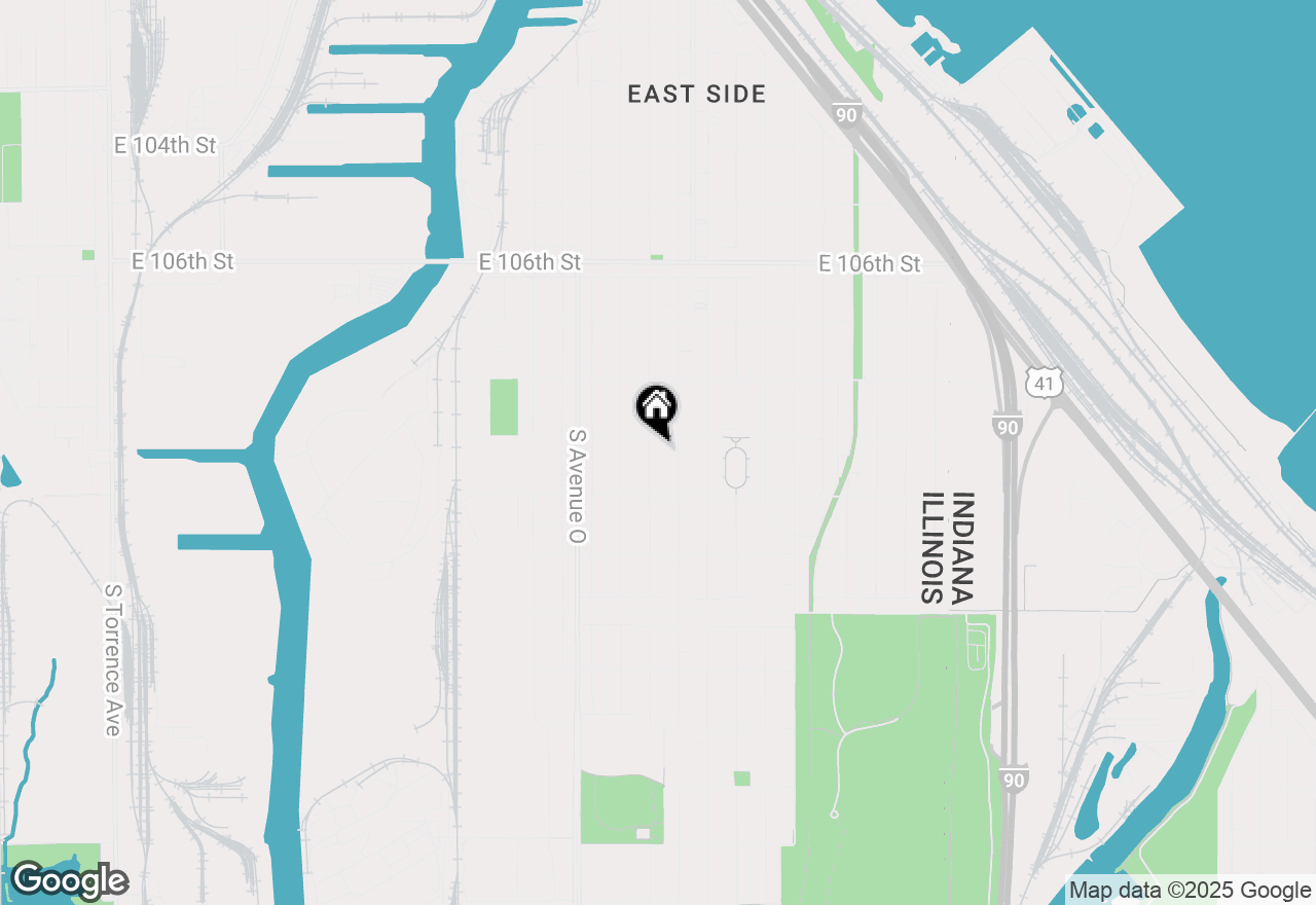 Map of 10914 S Avenue B, Chicago, IL 60617