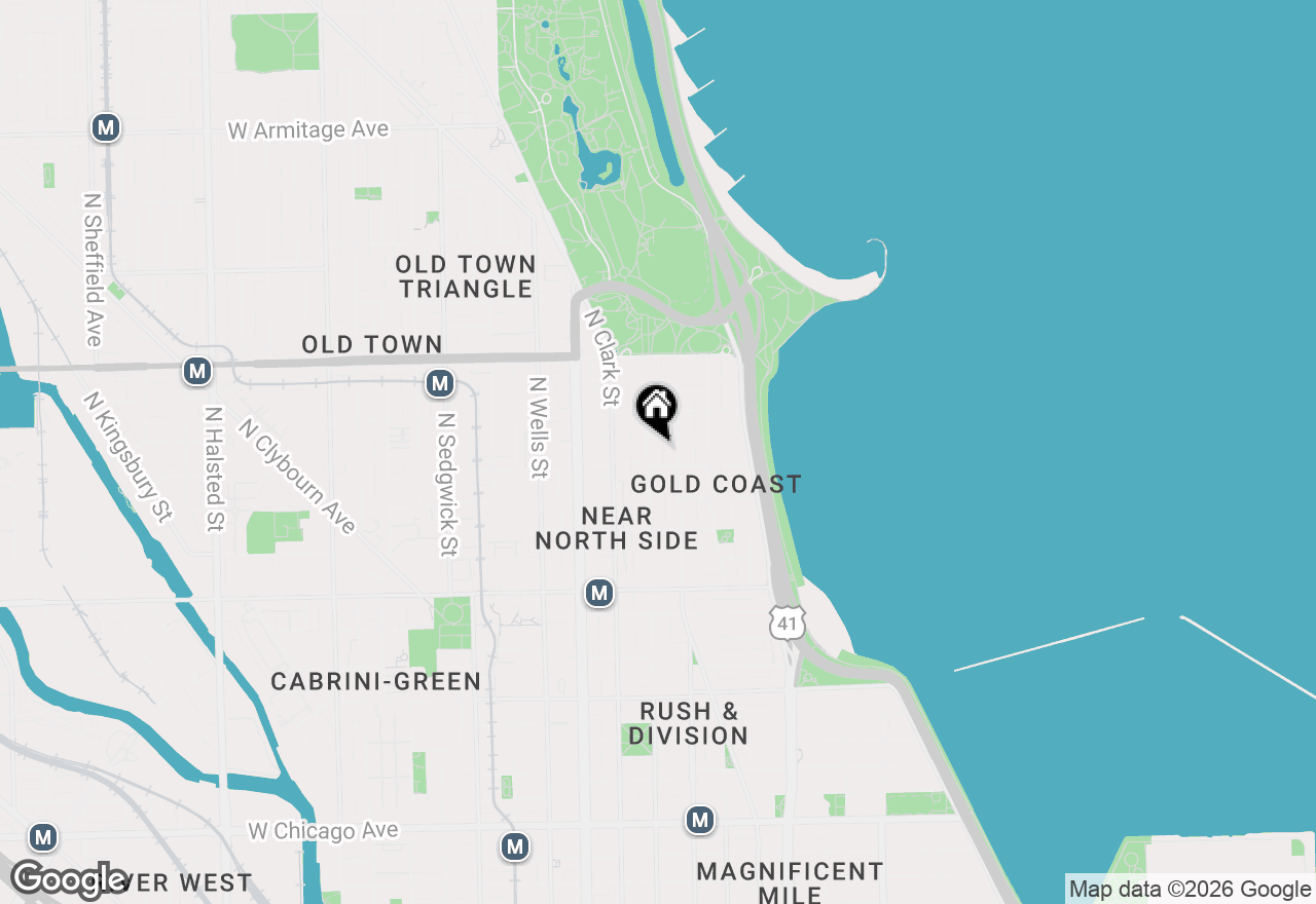 Map of 1415 N Dearborn Street #14C, Chicago, IL 60610