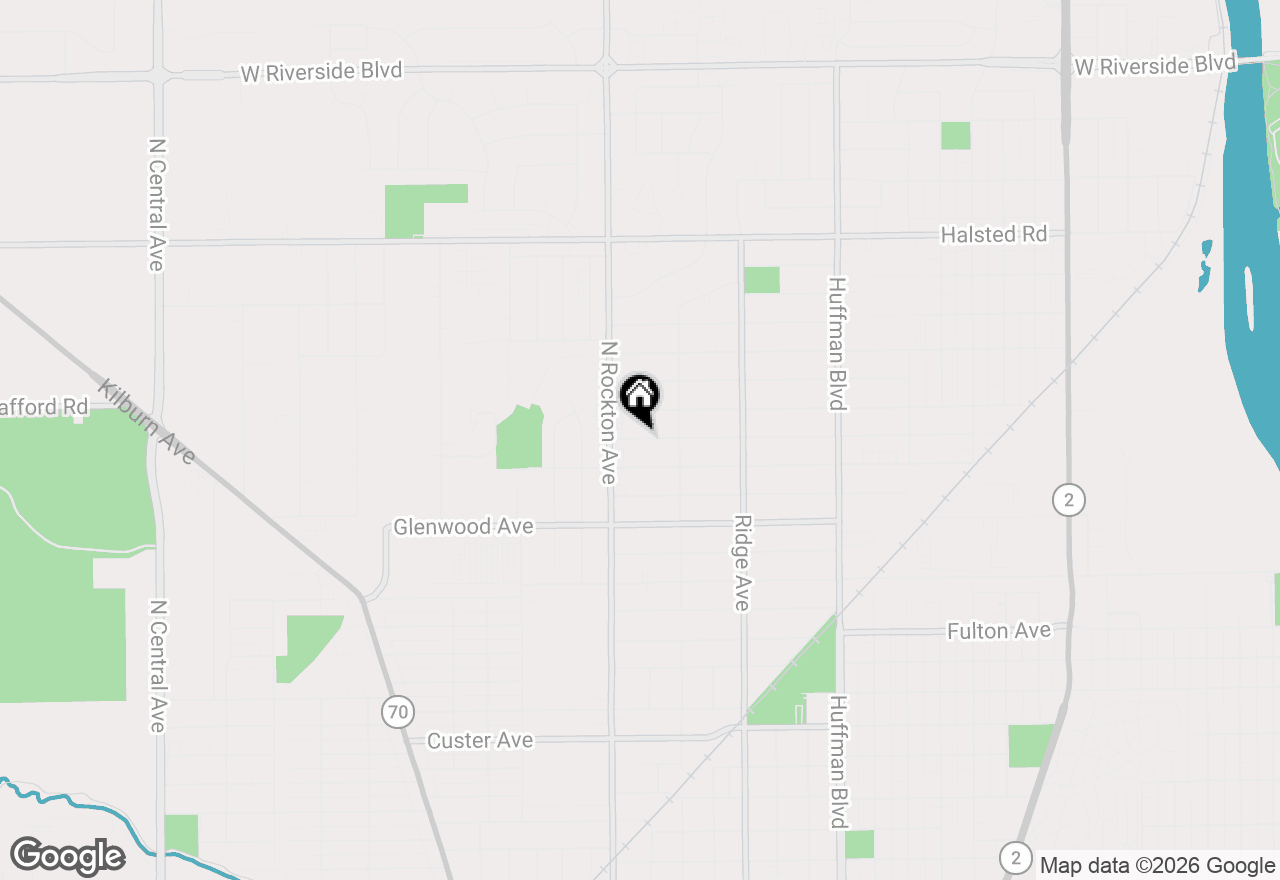 Map of 2411 Barton Boulevard, Rockford, IL 61103