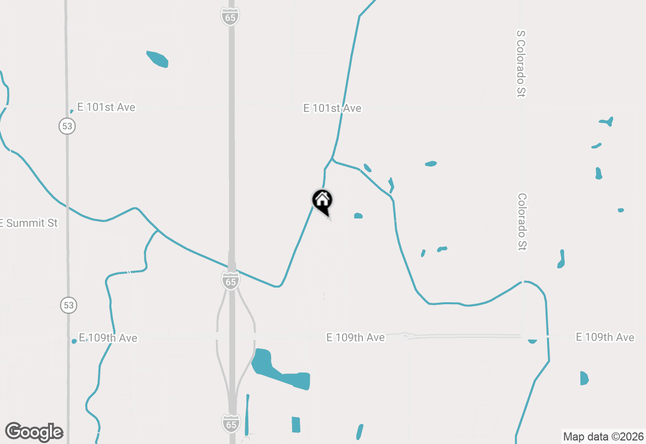 Map of 1755 E 105th Avenue, Crown Point, IN 46307