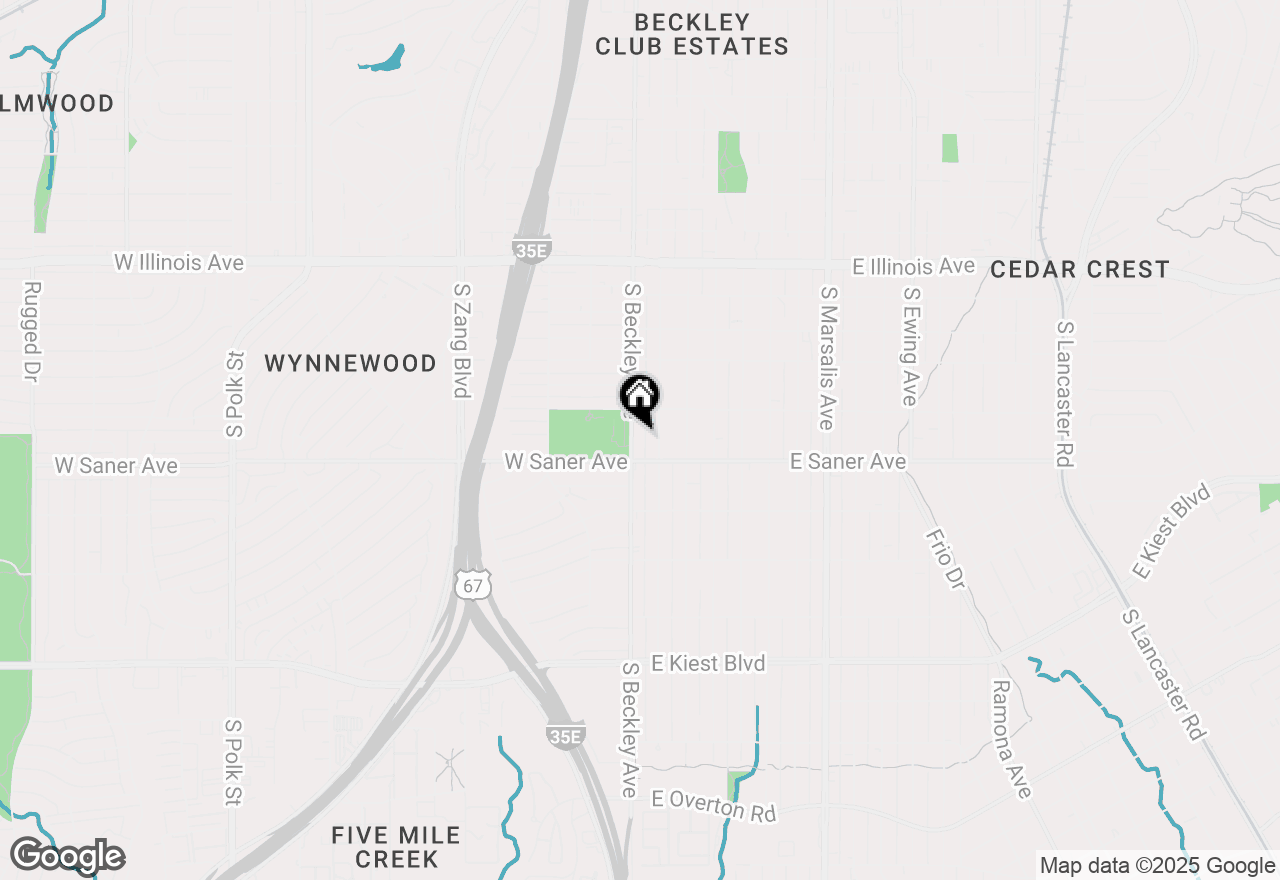 Map of 2730 S Beckley Avenue, Dallas, TX 75224