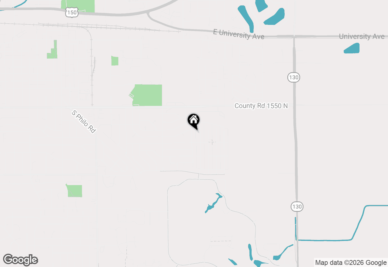 Map of 1304 Greenridge Drive, Urbana, IL 61802