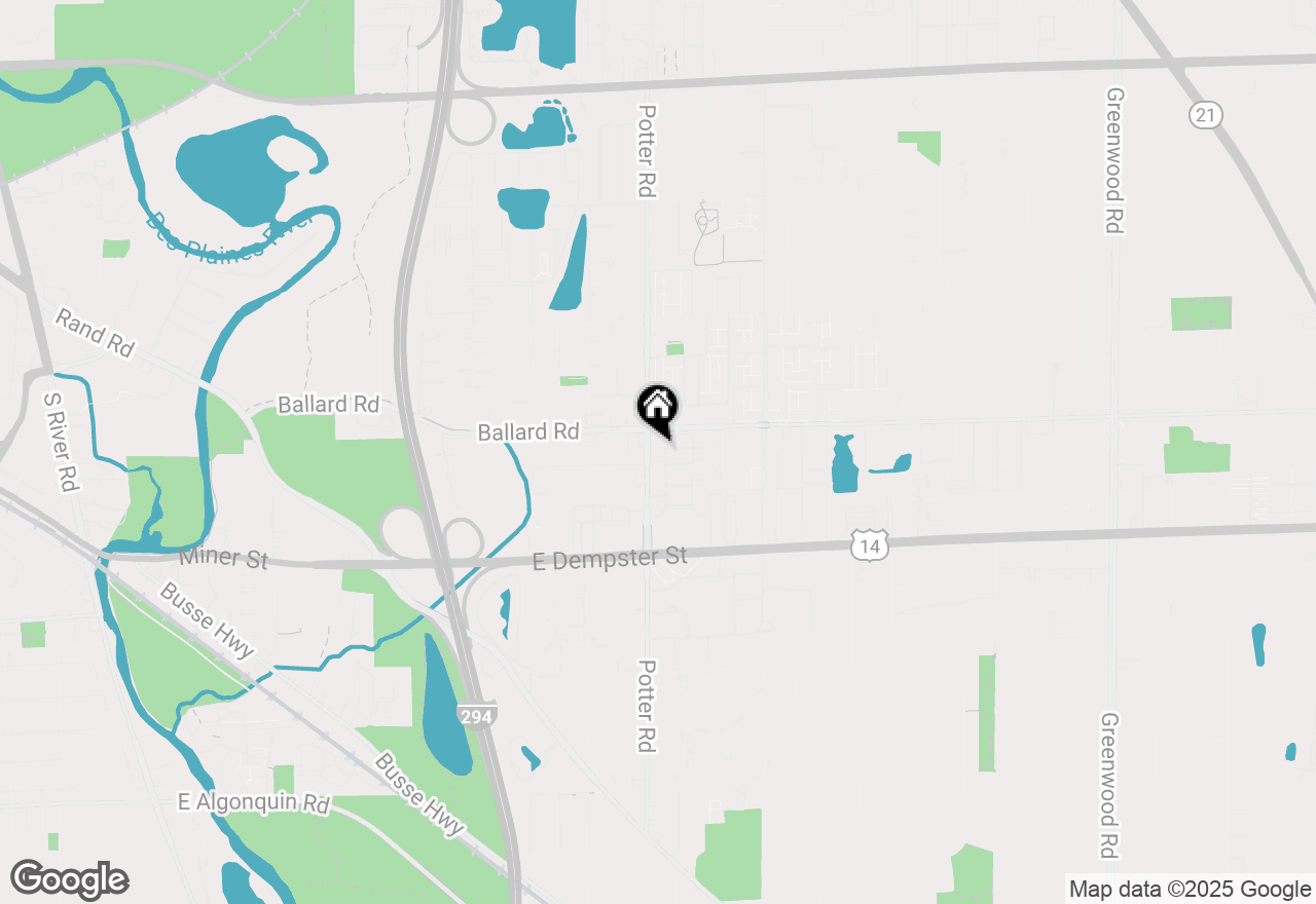 Map of 9396 Landings Lane #202, Des Plaines, IL 60016