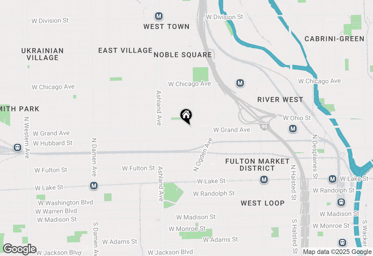 Map of 1424 W Grand Avenue #5, Chicago, IL 60642