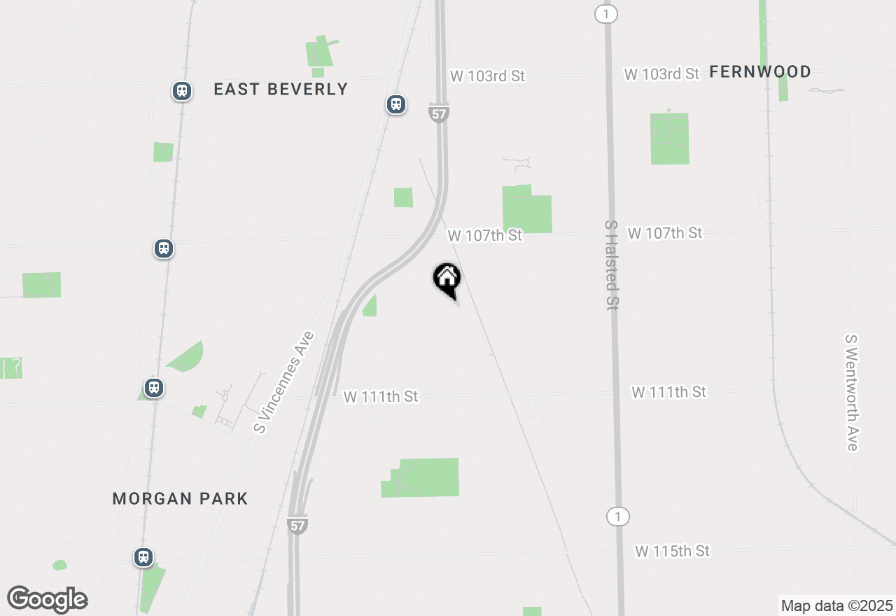 Map of 1210 W 109th Street, Chicago, IL 60643