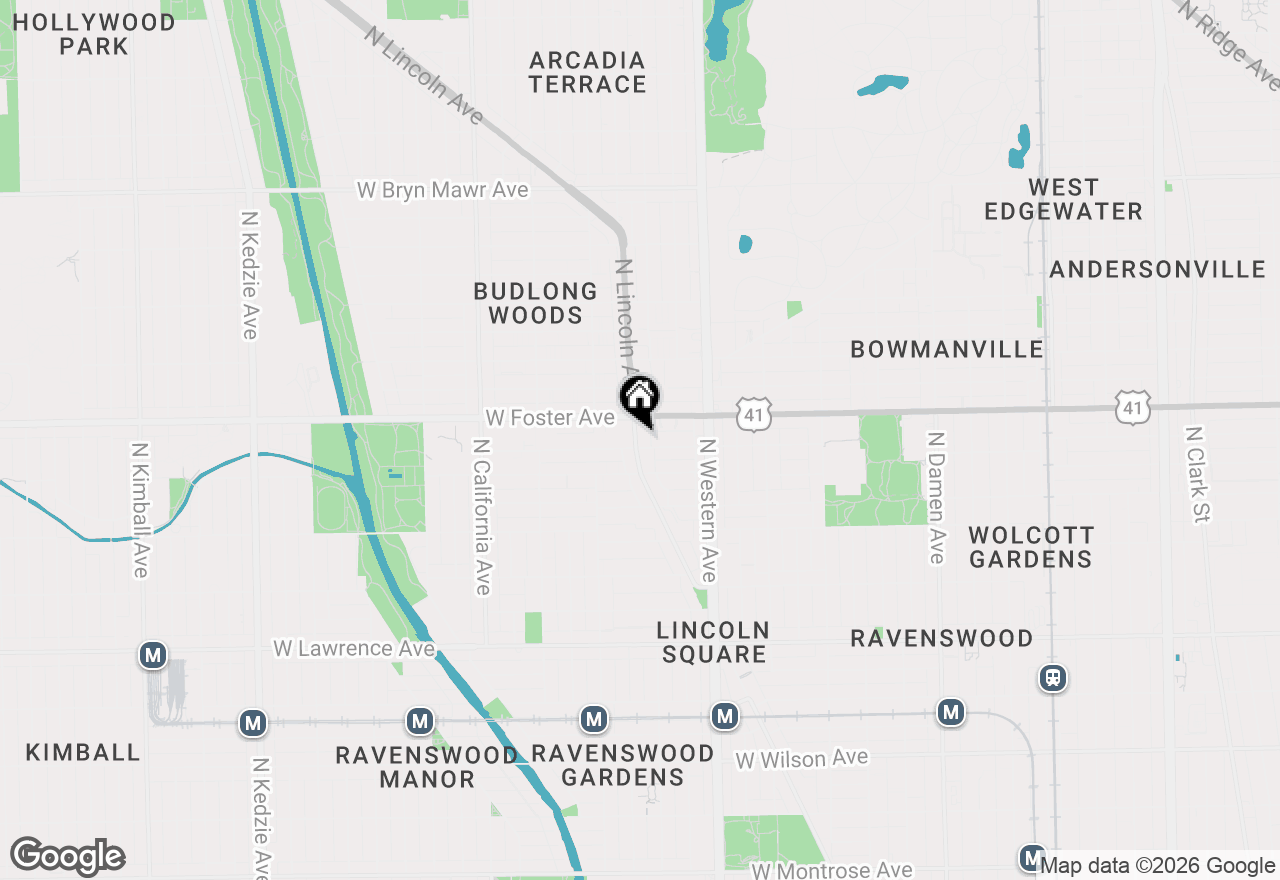 Map of 5137 N Lincoln Avenue #4S, Chicago, IL 60625