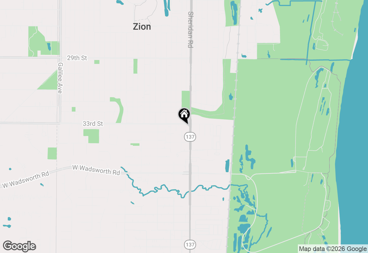 Map of 3301 Colgate Avenue #3301, Zion, IL 60099